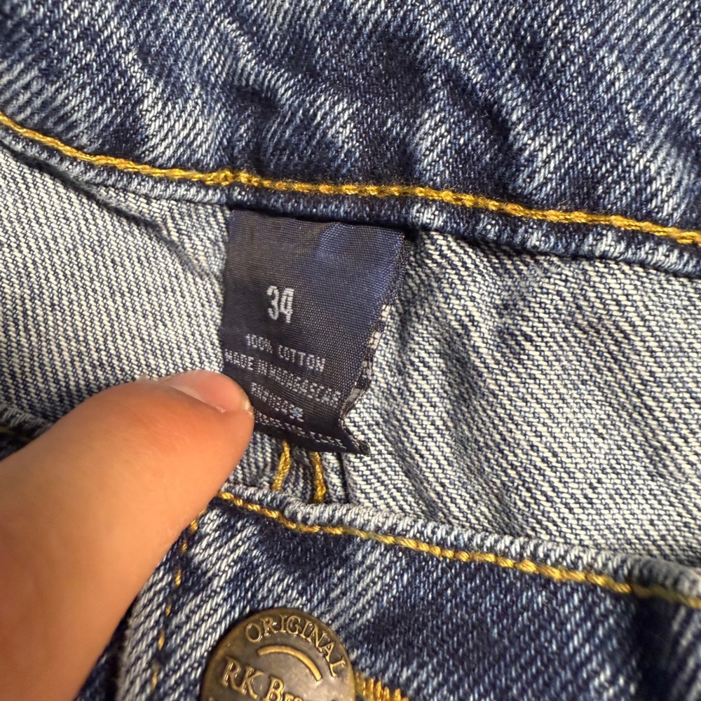 Vintage 90s Baggy Jean Shorts - Picture 3 of 3